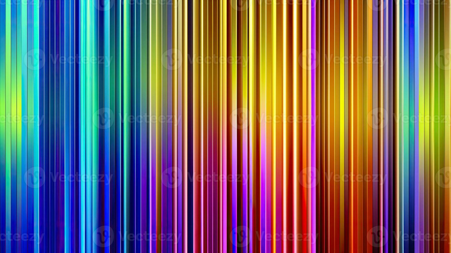 Abstract iridescent background from stripes of different iridescent colors. Rainbow background. AI generated Generative AI photo