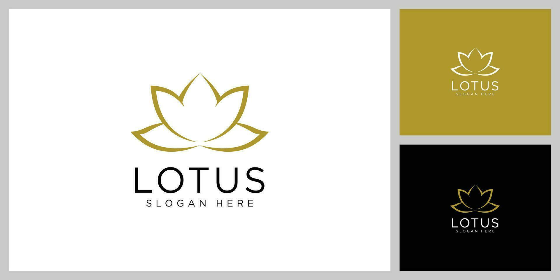 diseño de vector de logotipo de flor de loto