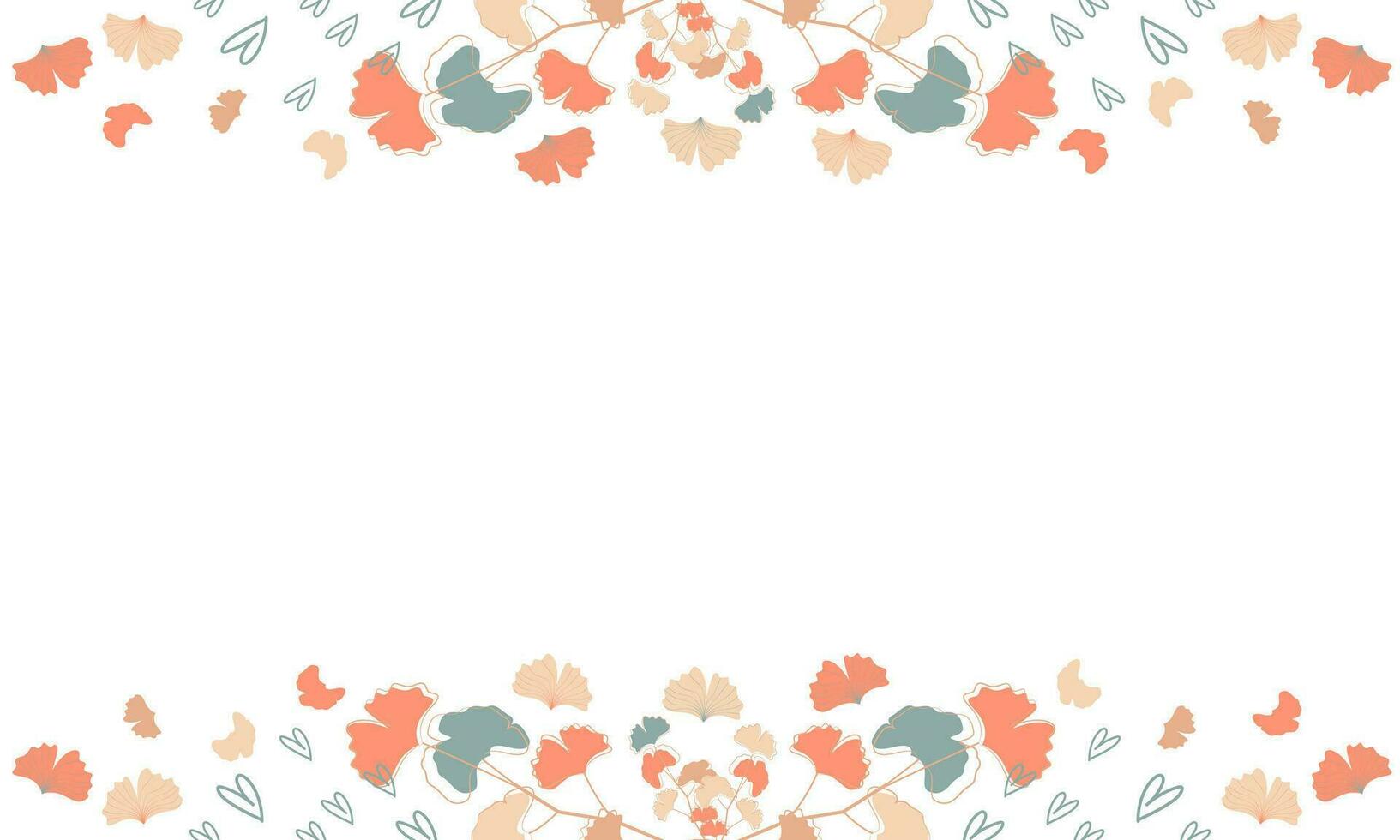 Abstract art background vector. aesthetic minimal style wallpaper art botanical leaves. Vector background for banner, poster, Web and packaging