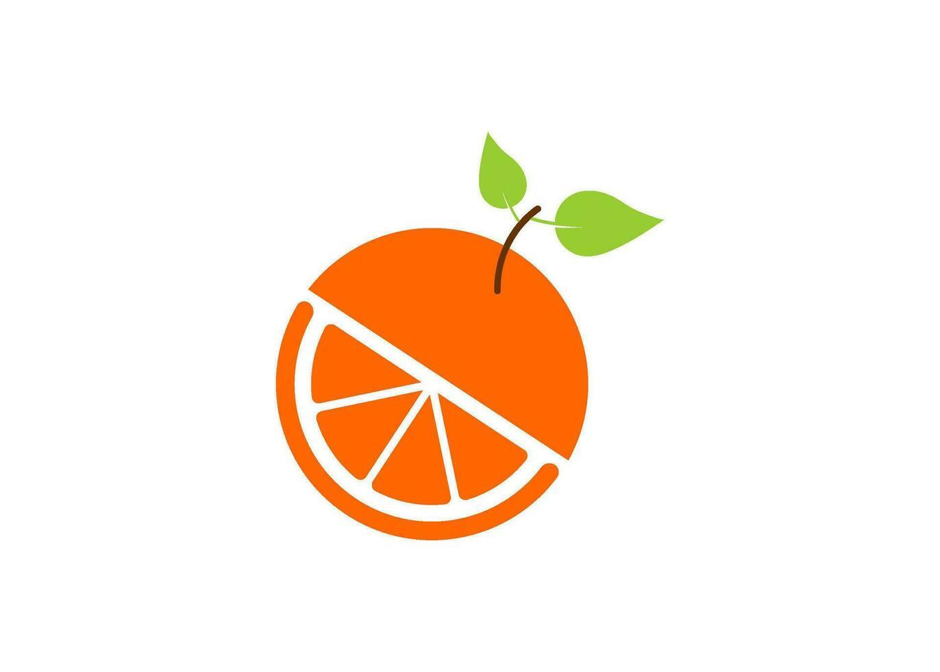 orange icon design template vector