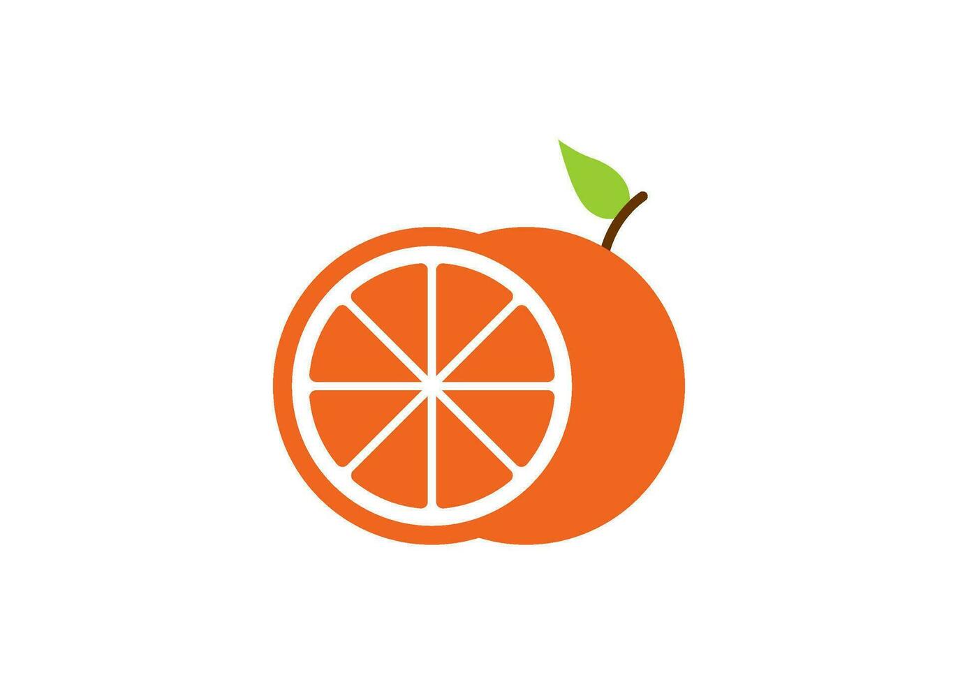 orange icon design template vector