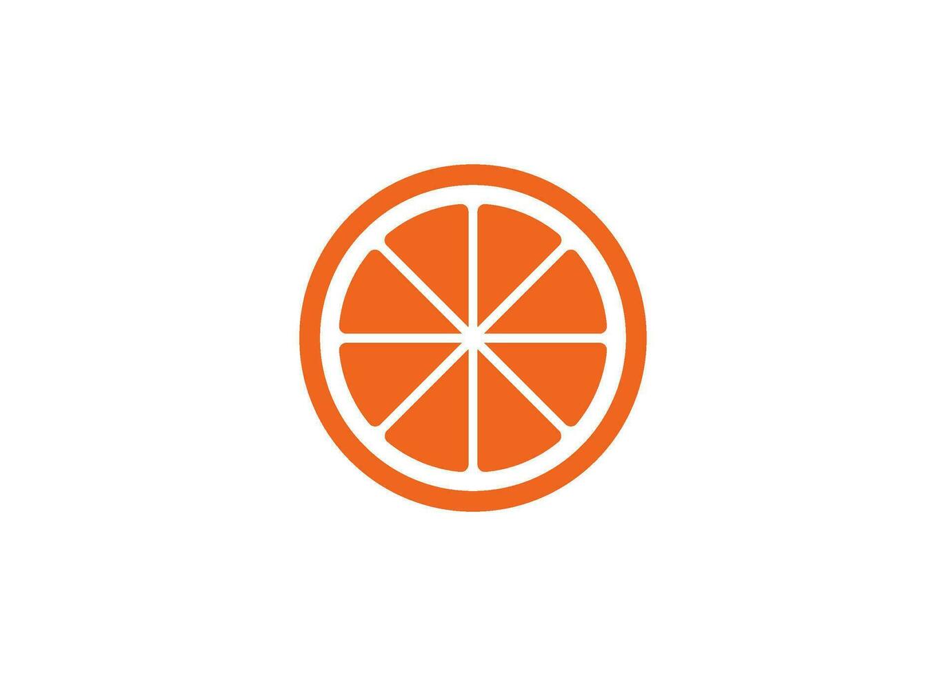orange icon design template vector