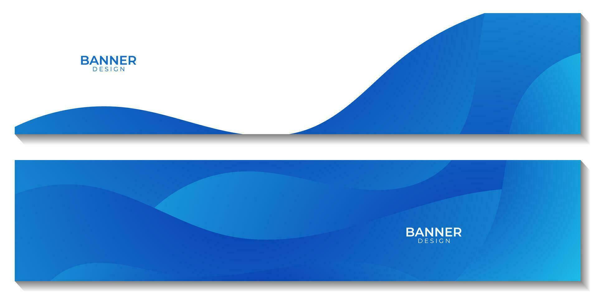 set of banners. Abstract Wave Illustration. Blue River Ocean Water Vector Background