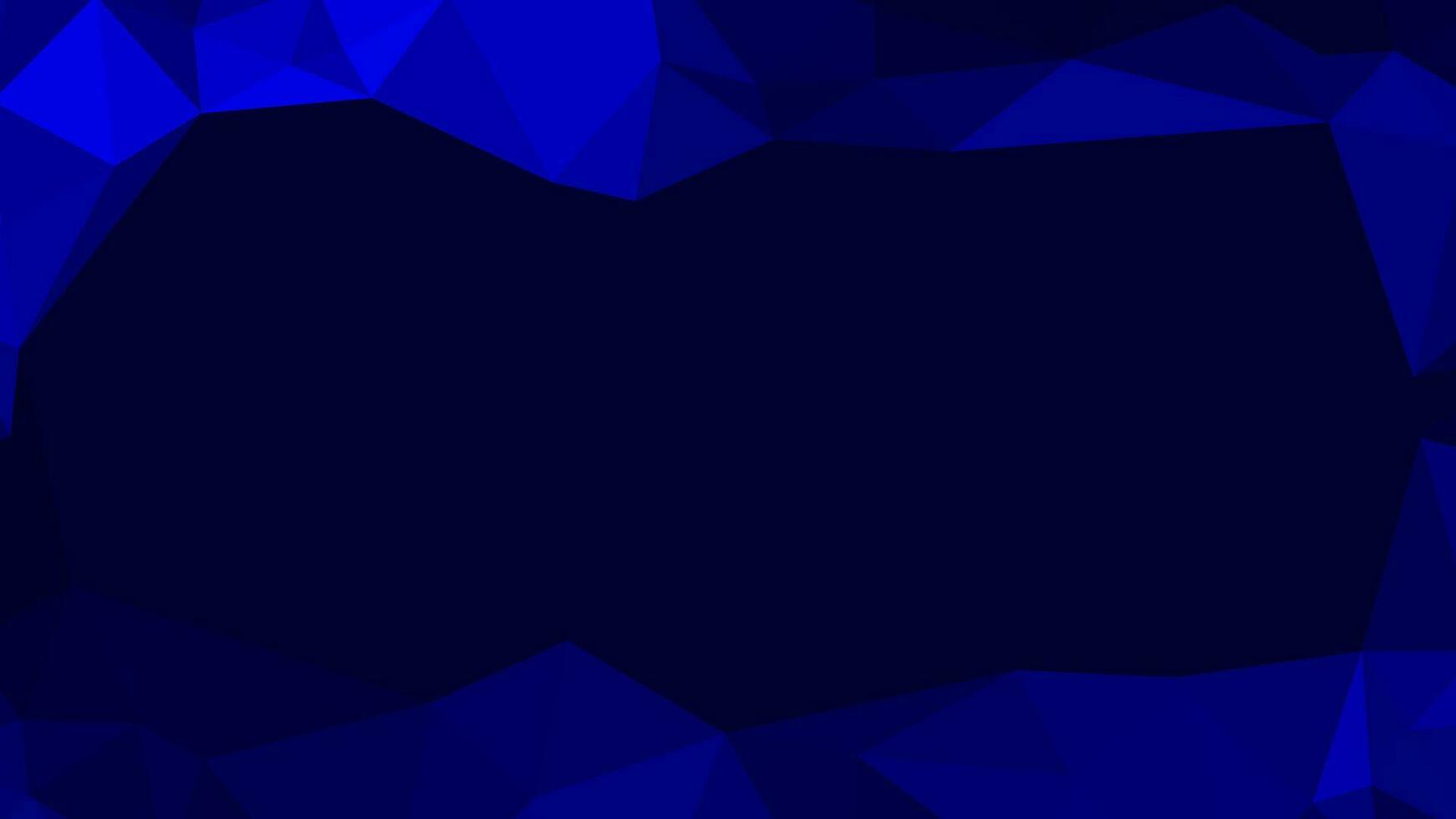 abstract blue geometric background with triangles for business, copy space area vector