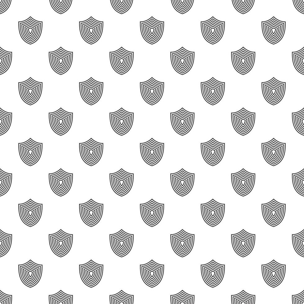 Abstract shield seamless pattern. Security shield protection vector geometric illustration. Stock vector illustration.