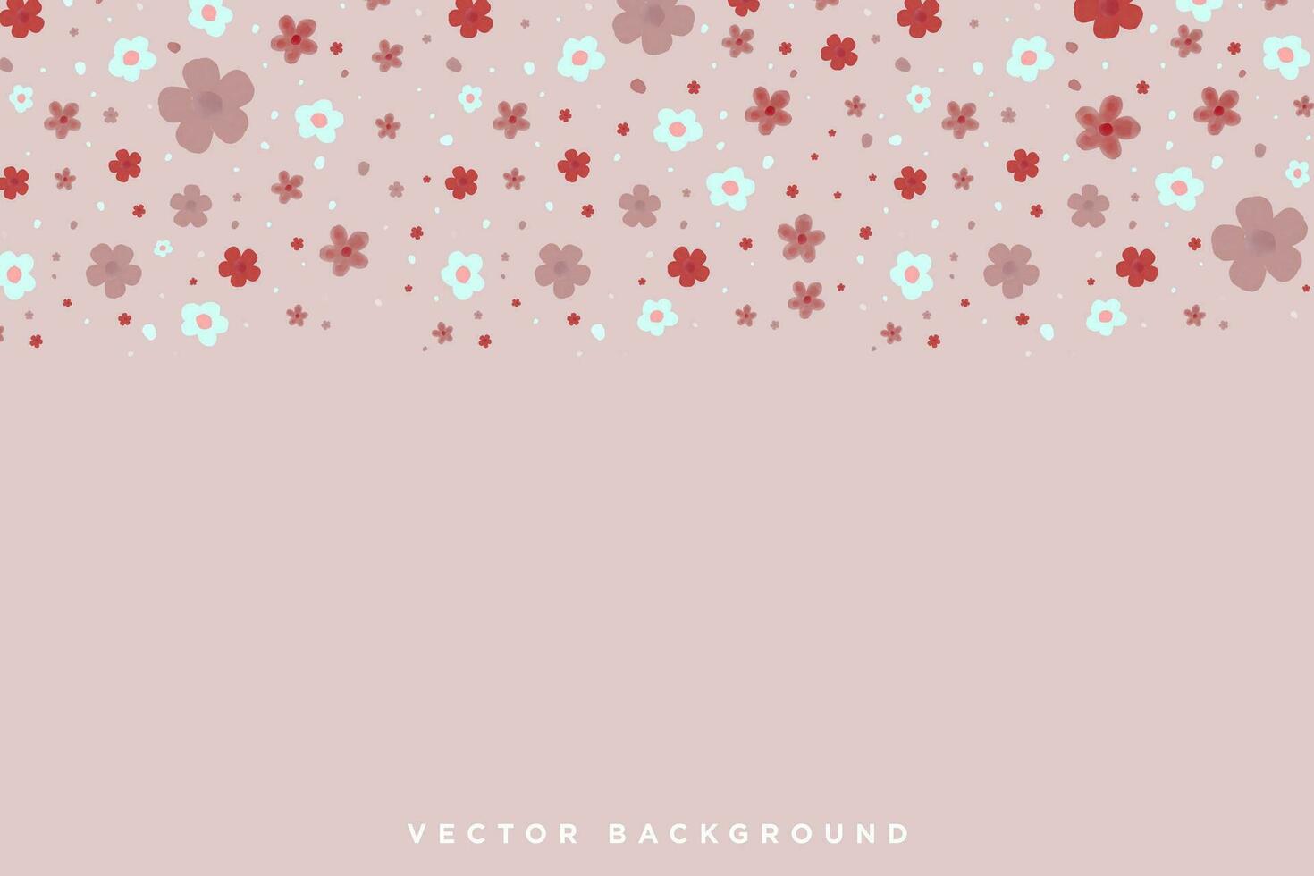 hermosa floral antecedentes con acuarela flores y Cereza florecer pétalos en rosado pastel antecedentes. editable vector ilustración. eps 10