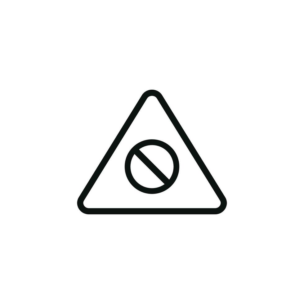 Do not enter caution warning symbol design vector