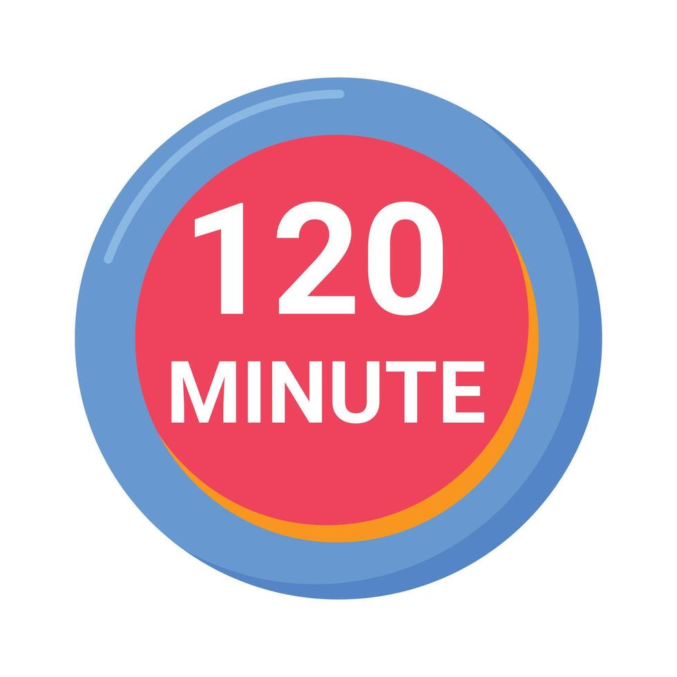 120 minute vector icon 26231690 Vector Art at Vecteezy