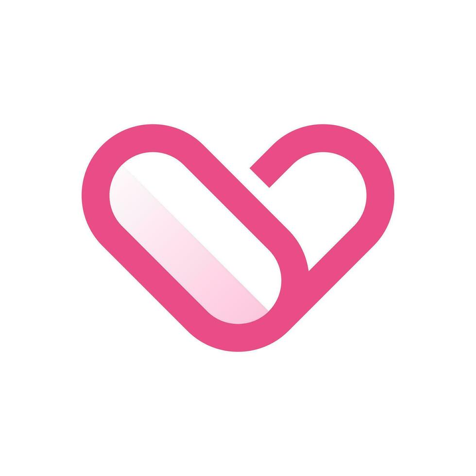 corazón logo diseño, vector ilustración