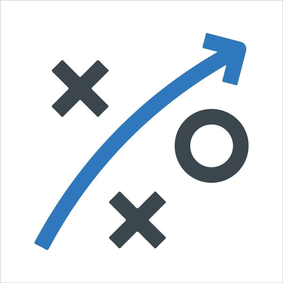 Strategic Planning Icon. Vector and glyph