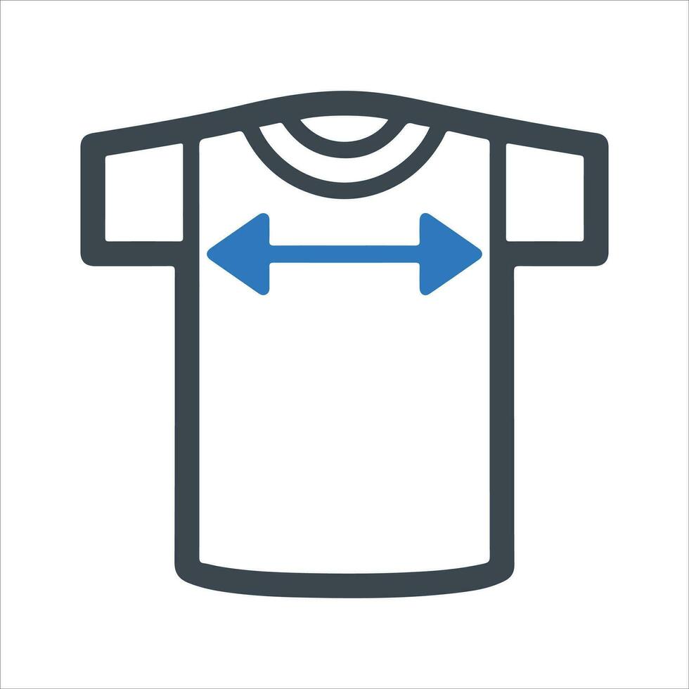 T shirt icon. Vector and glyph