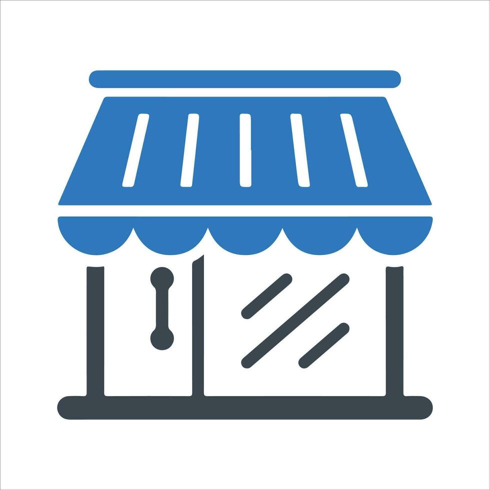 Shop icon. Vector and glyph