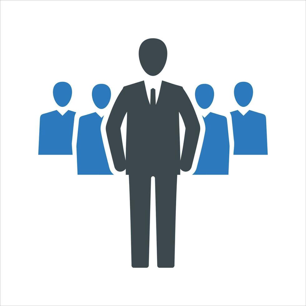 Business team leader icon. Vector and glyphbusinessman, leader, leadership, icon, boss, community, friendship, group, manager,  teamwork, team, business, success, icon, symbol