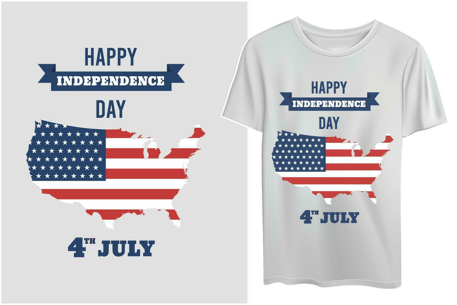 American independence day with country flag vector