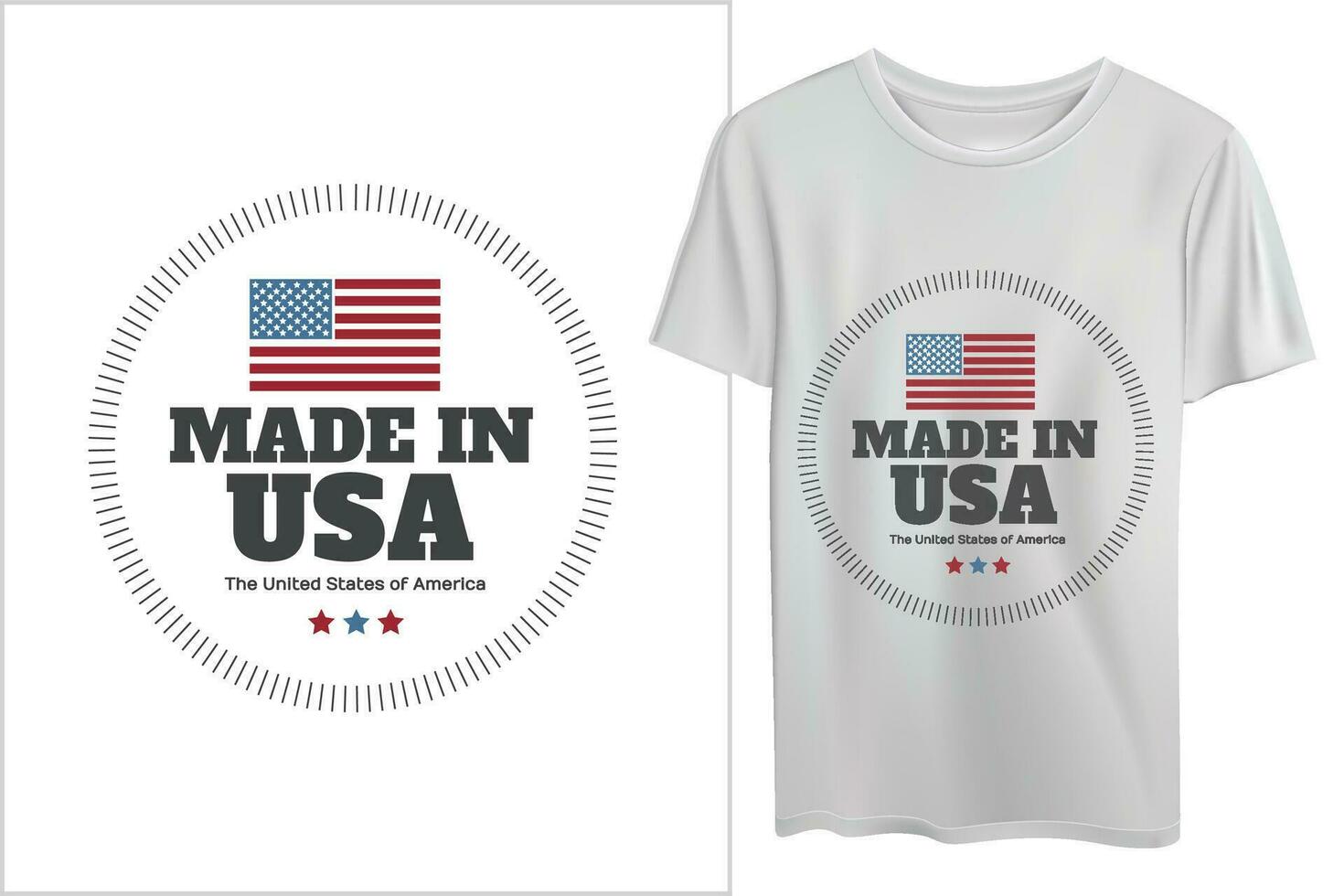 americano etiquetas diseño para t camisas vector