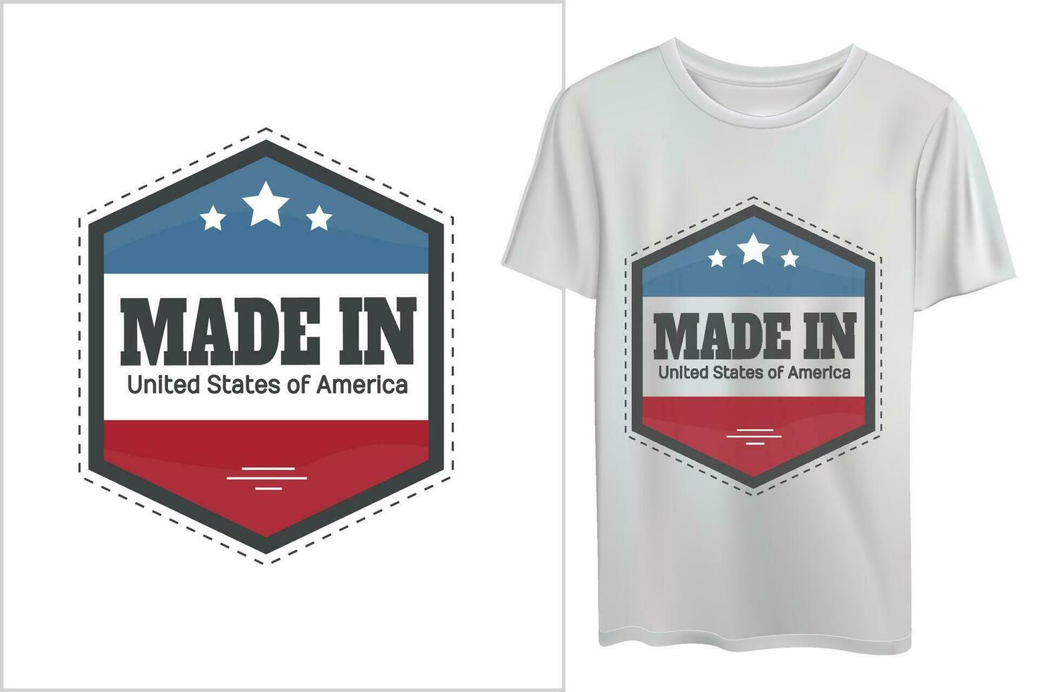 American labels design for T Shirts vector