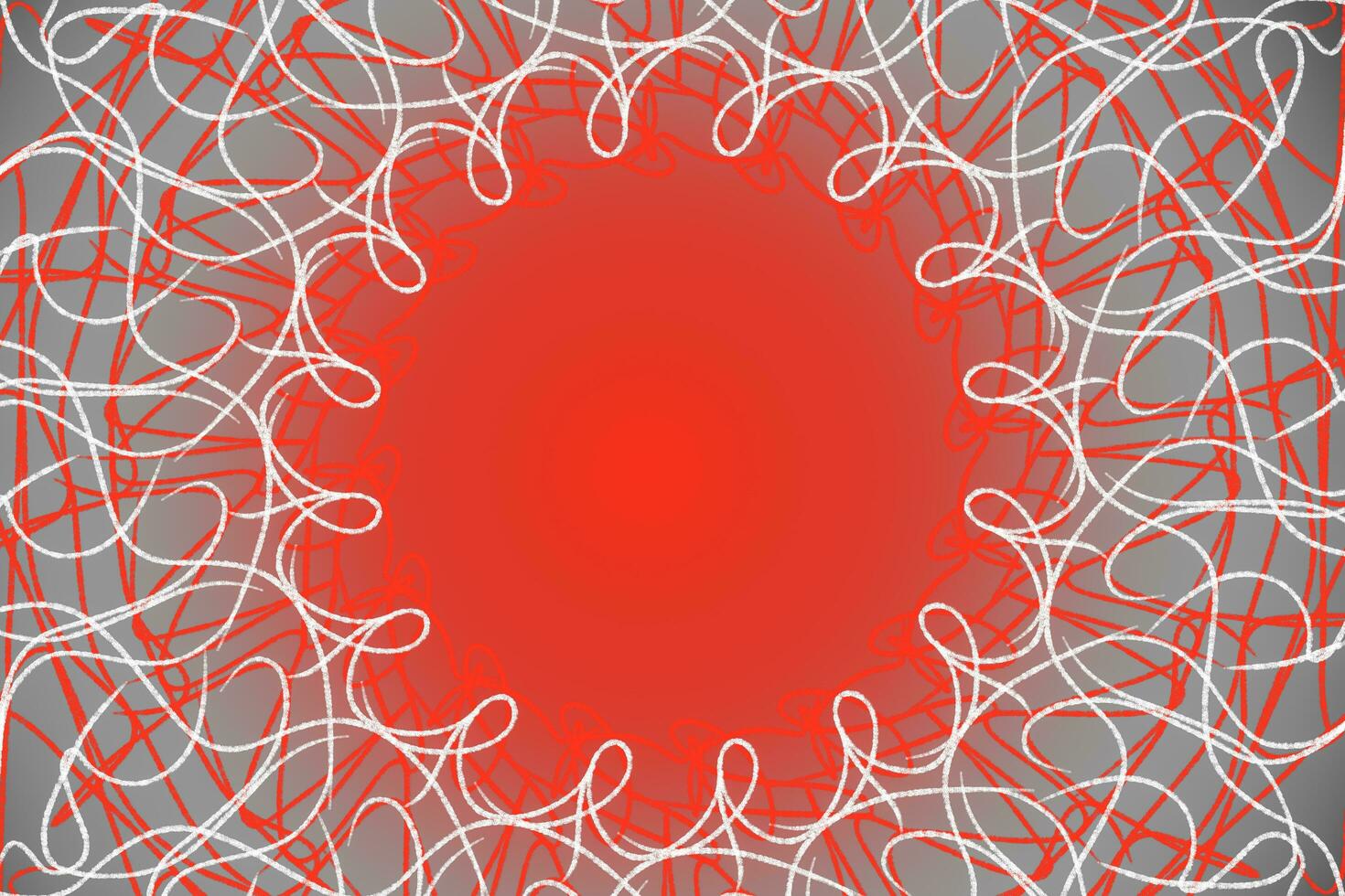 abstract red background with white lines on the center of the circle photo