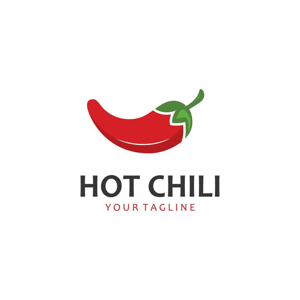 picante rojo chile logo icono vector