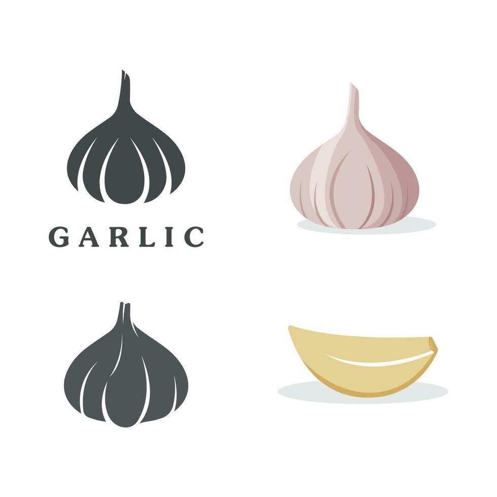 Garlic Logo Icon Vector Illustration