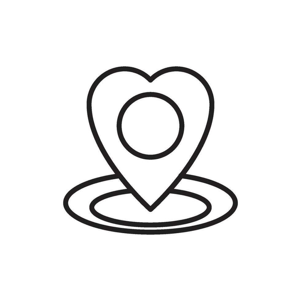 Location point vector icon design