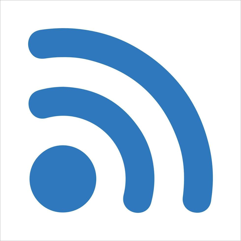 Rss feeds icon. Vector and glyph