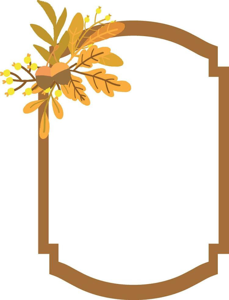 Autumn frames for decoration and design. vector