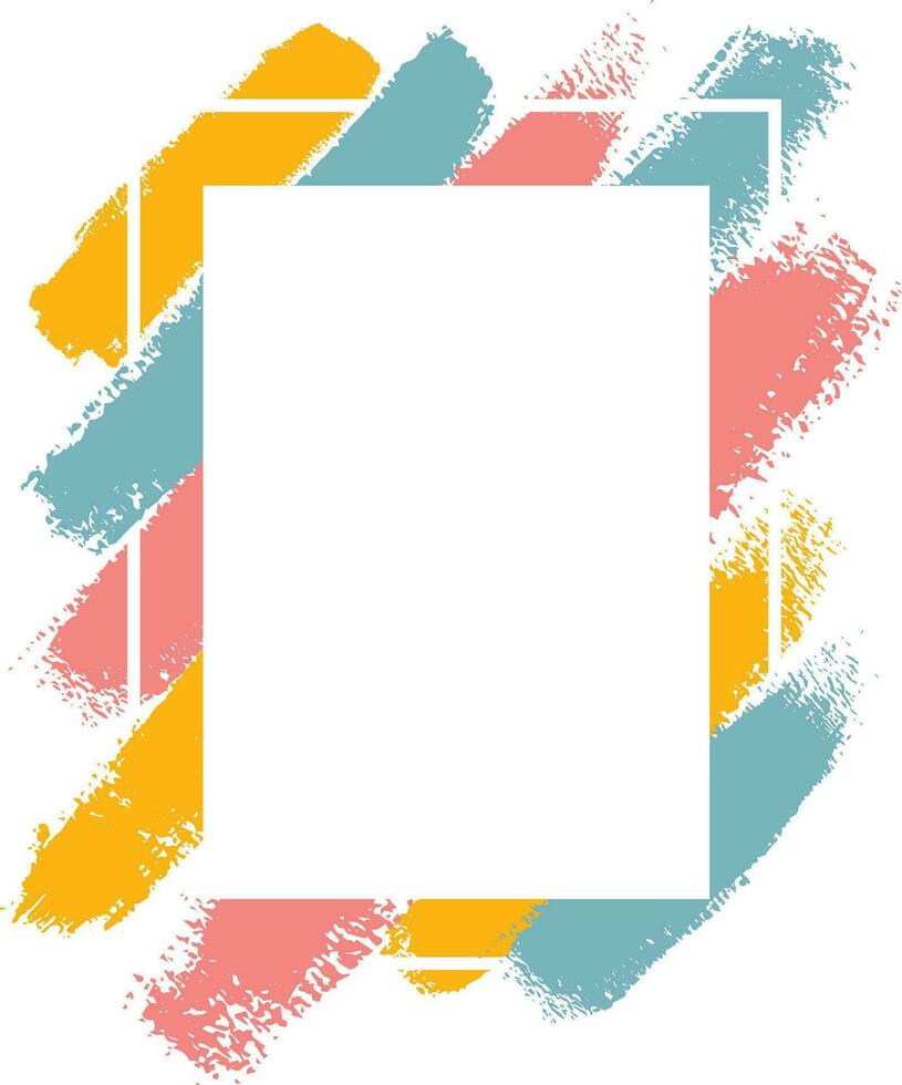 Abstract background. Ink brush strokes with uneven edges. vector