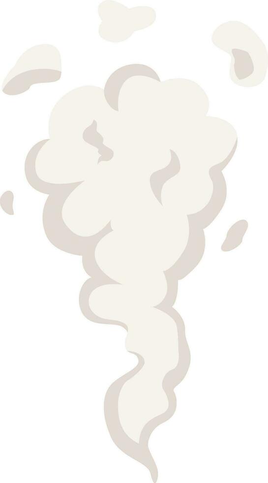 Cartoon explosion, steam clouds, puff, mist, fog, watery vapour. Special effect. vector