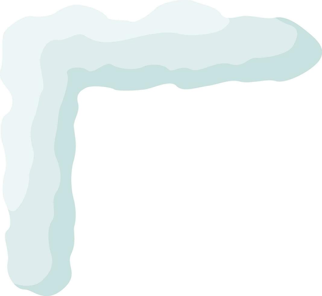 Snow vector cap, snowdrift.