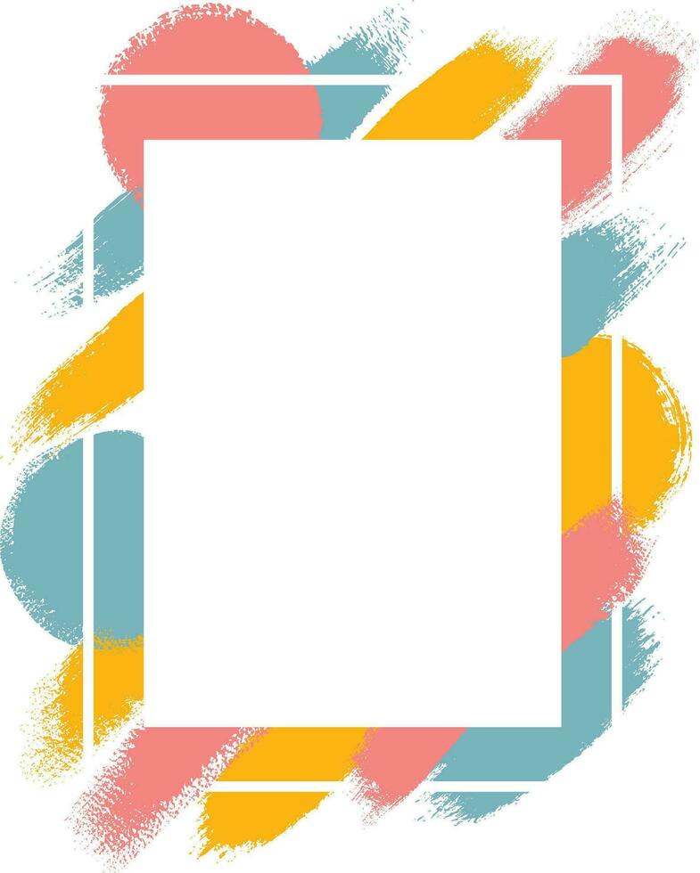 Abstract background. Ink brush strokes with uneven edges. vector