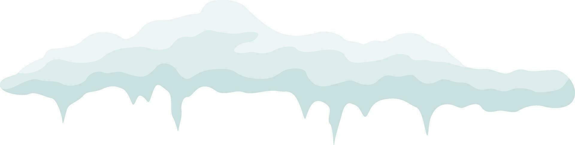 Snow vector cap, snowdrift.