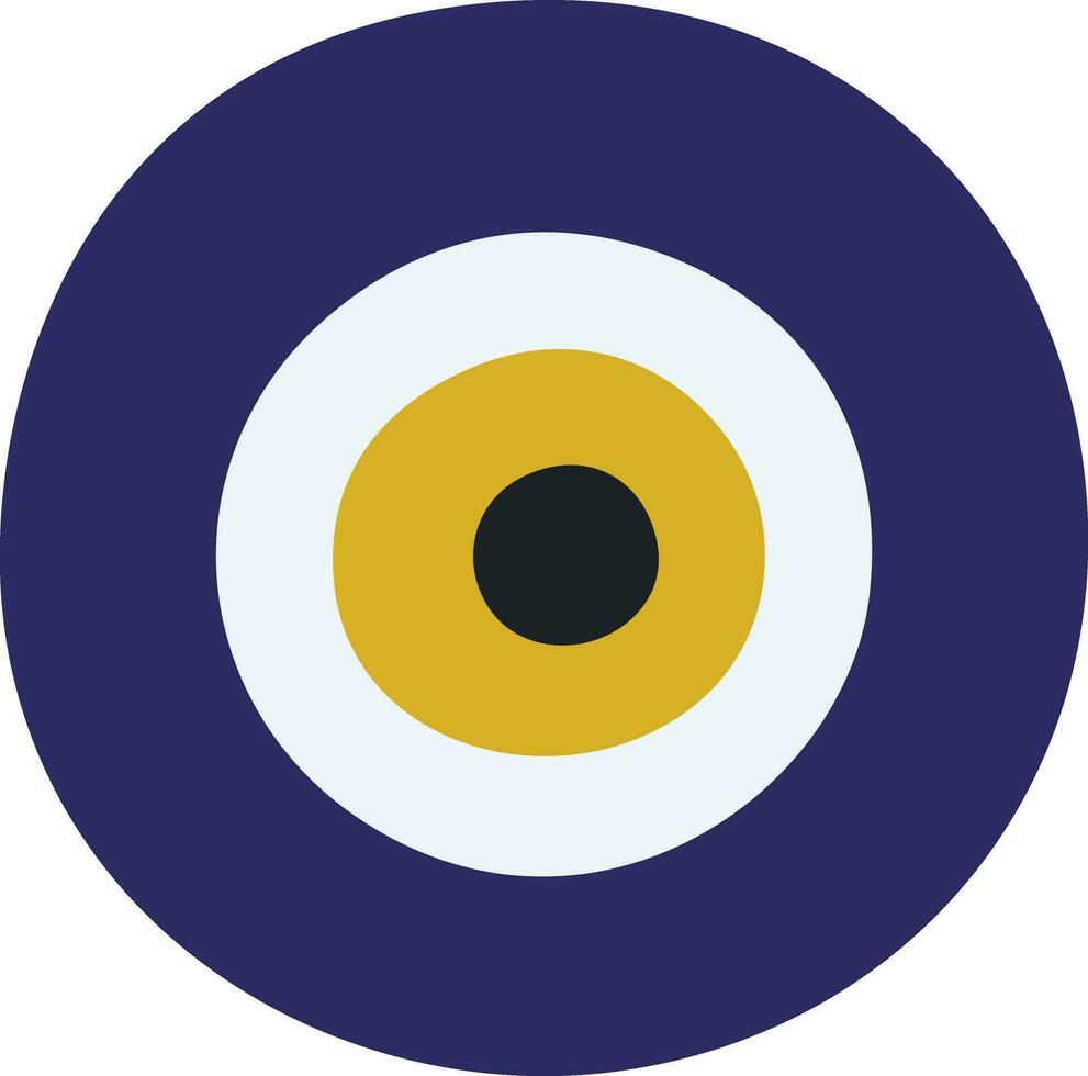 mal de ojo griego, símbolo de protección. vector