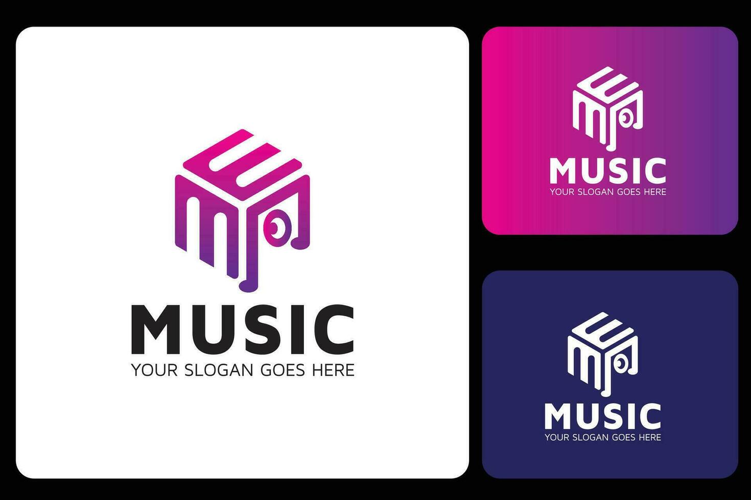 Music Logo Design Template vector