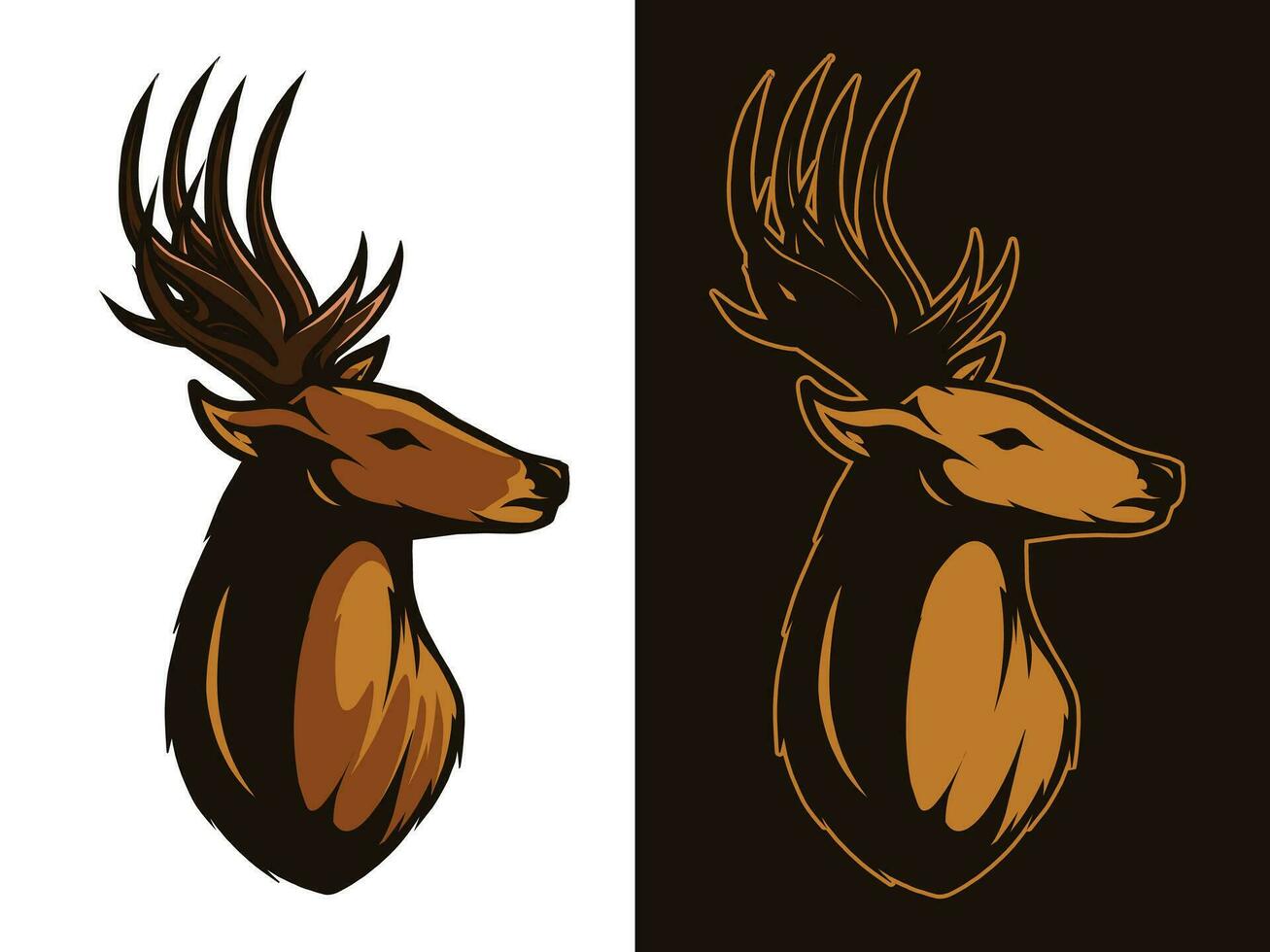 deer head vector illustration