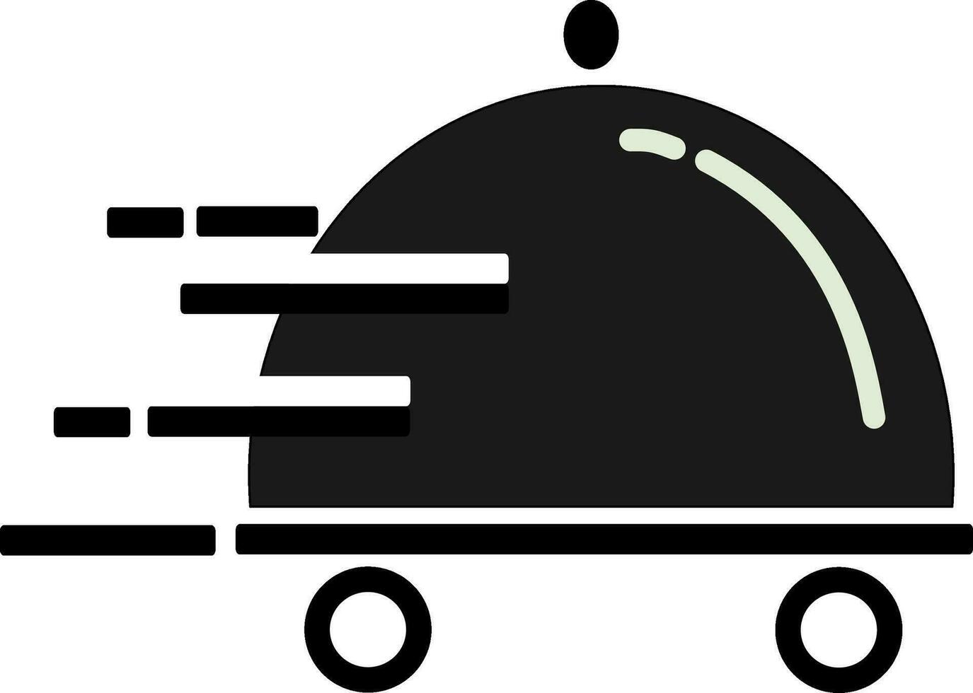 Food delivery icon. Fast deliver food symbol. Template silhouette design for mobile app and website, Restaurant and cafeteria. Replaceable vector design. Vector illustration.