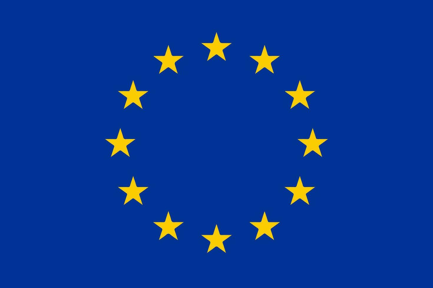 European Union flag. Vector illustration