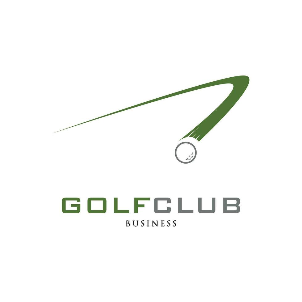 golf club icono logo diseño modelo vector