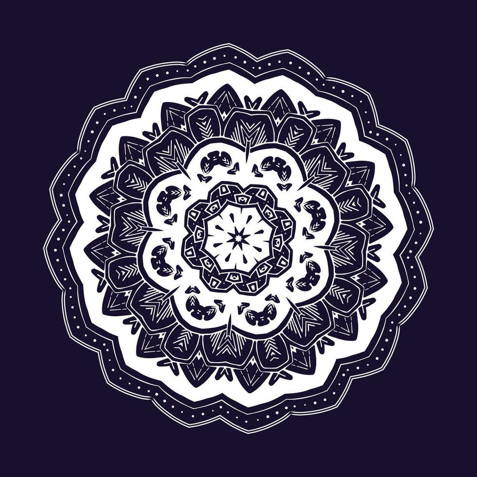 ornamental round lace pattern ornamental luxury mandala for background, decoration illustration vector