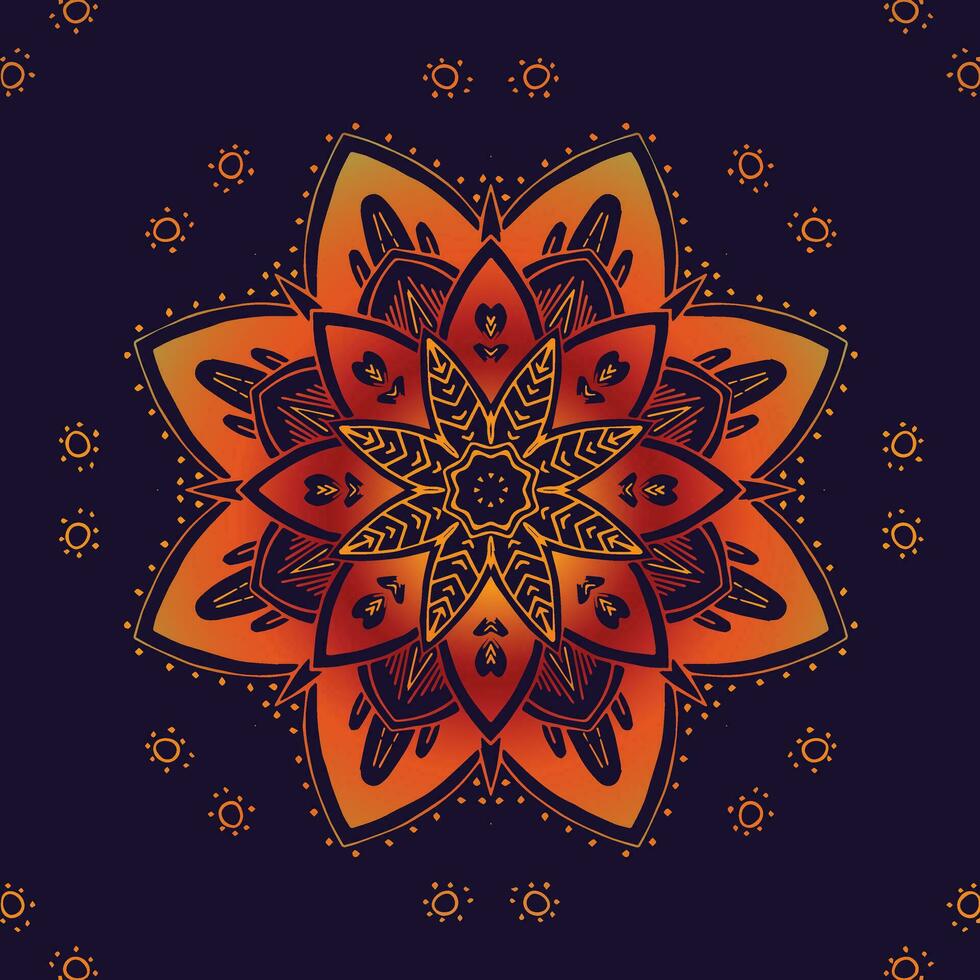 resumen floral antecedentes - ornamental redondo ornamento lujo mandala para fondo, decoración ilustración vector