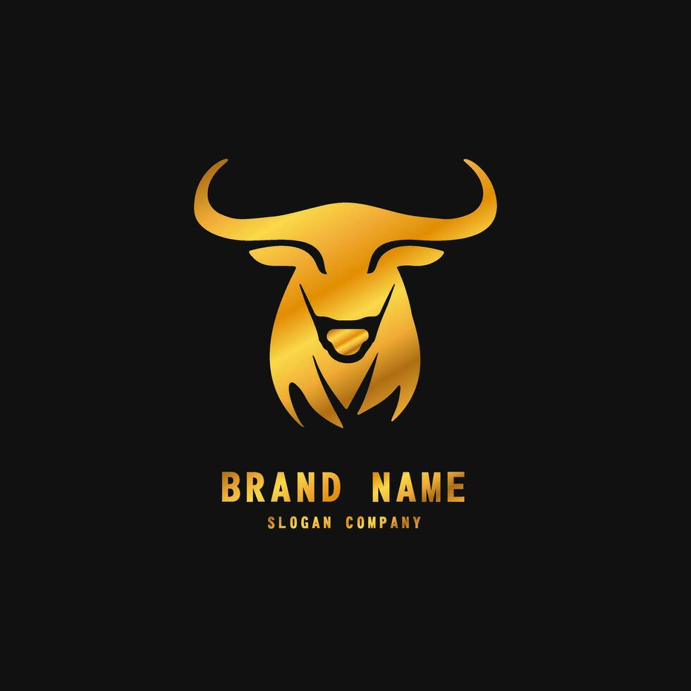 Bull logo. Premium logo for steakhouse, Steakhouse or butchery. vector