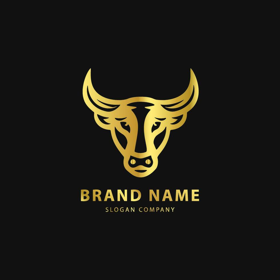 Bull logo. Premium logo for steakhouse, Steakhouse or butchery. vector