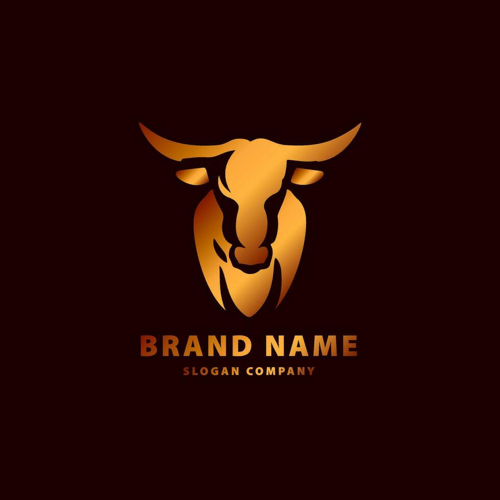 Bull logo. Premium logo for steakhouse, Steakhouse or butchery. vector