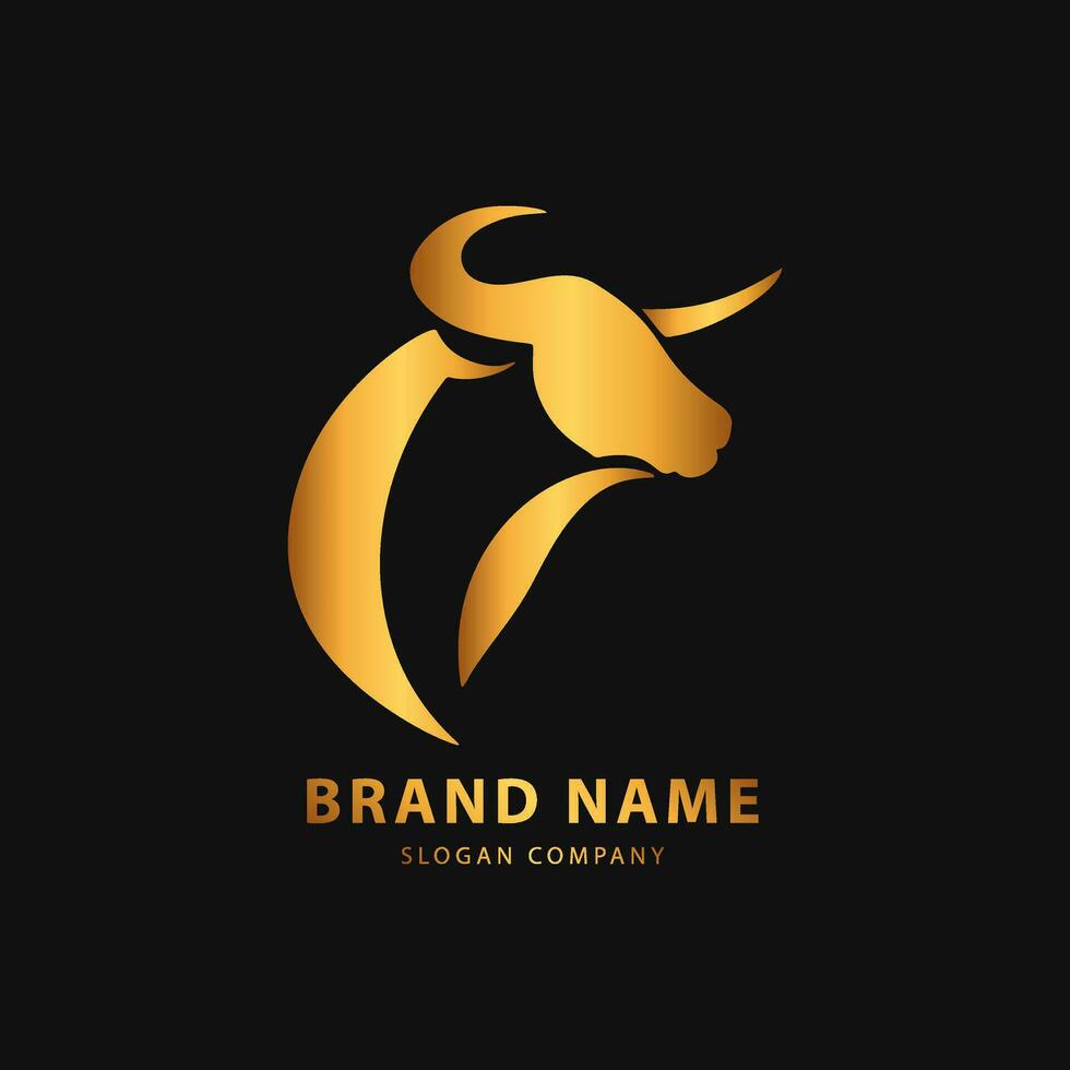 Bull logo. Premium logo for steakhouse, Steakhouse or butchery. vector
