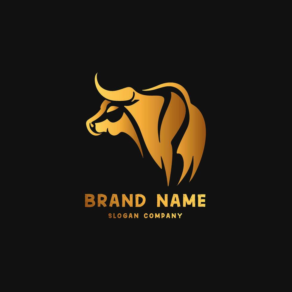 Bull logo. Premium logo for steakhouse, Steakhouse or butchery. vector