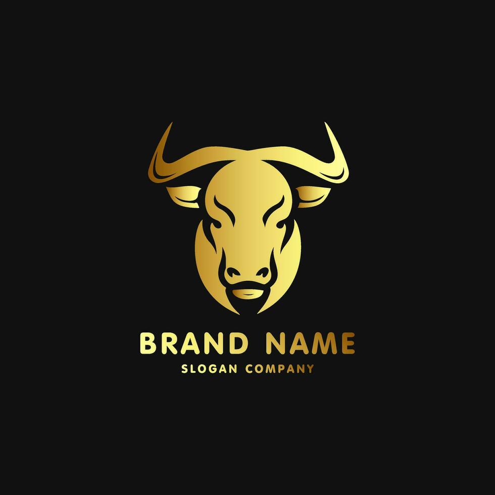 Bull logo. Premium logo for steakhouse, Steakhouse or butchery. vector