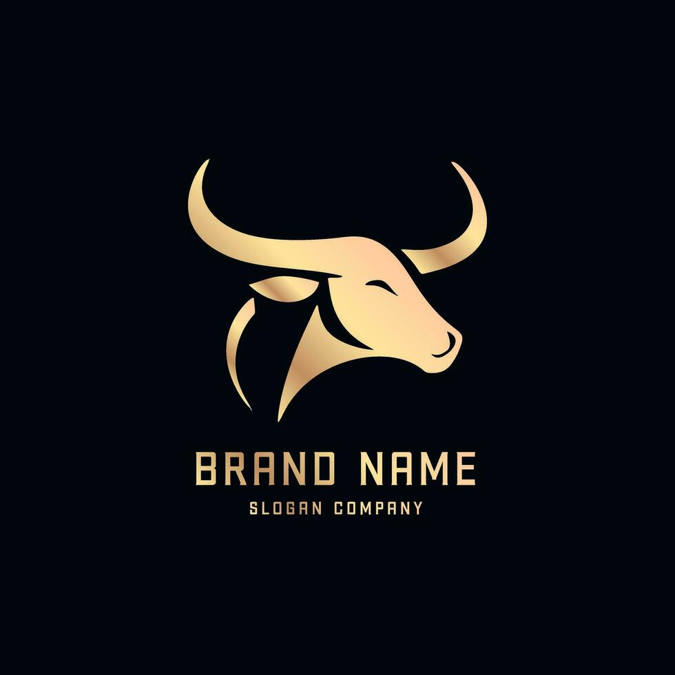 Bull logo. Premium logo for steakhouse, Steakhouse or butchery. vector