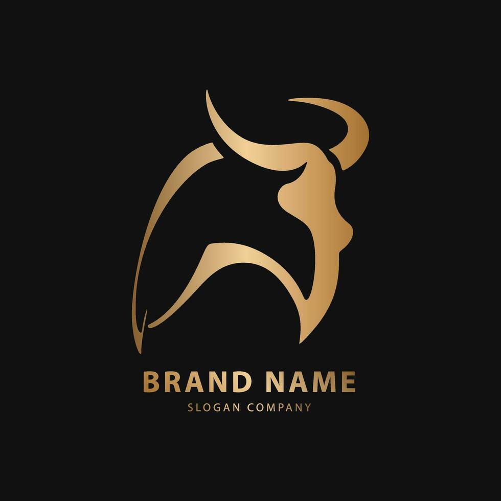Bull logo. Premium logo for steakhouse, Steakhouse or butchery. vector