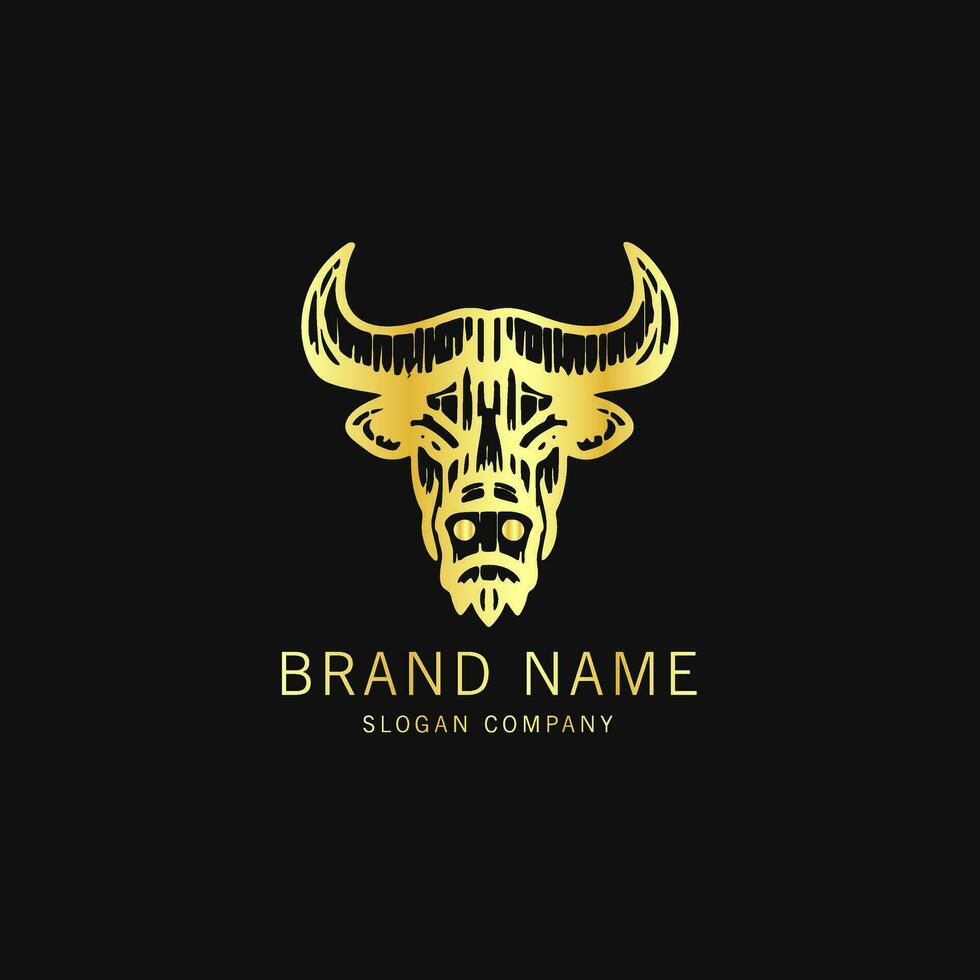 Bull logo. Premium logo for steakhouse, Steakhouse or butchery. vector