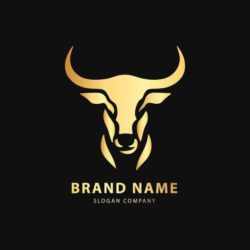 Bull logo. Premium logo for steakhouse, Steakhouse or butchery. vector