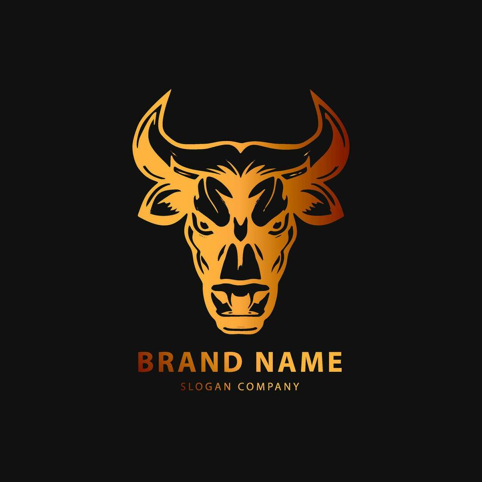Bull logo. Premium logo for steakhouse, Steakhouse or butchery. vector